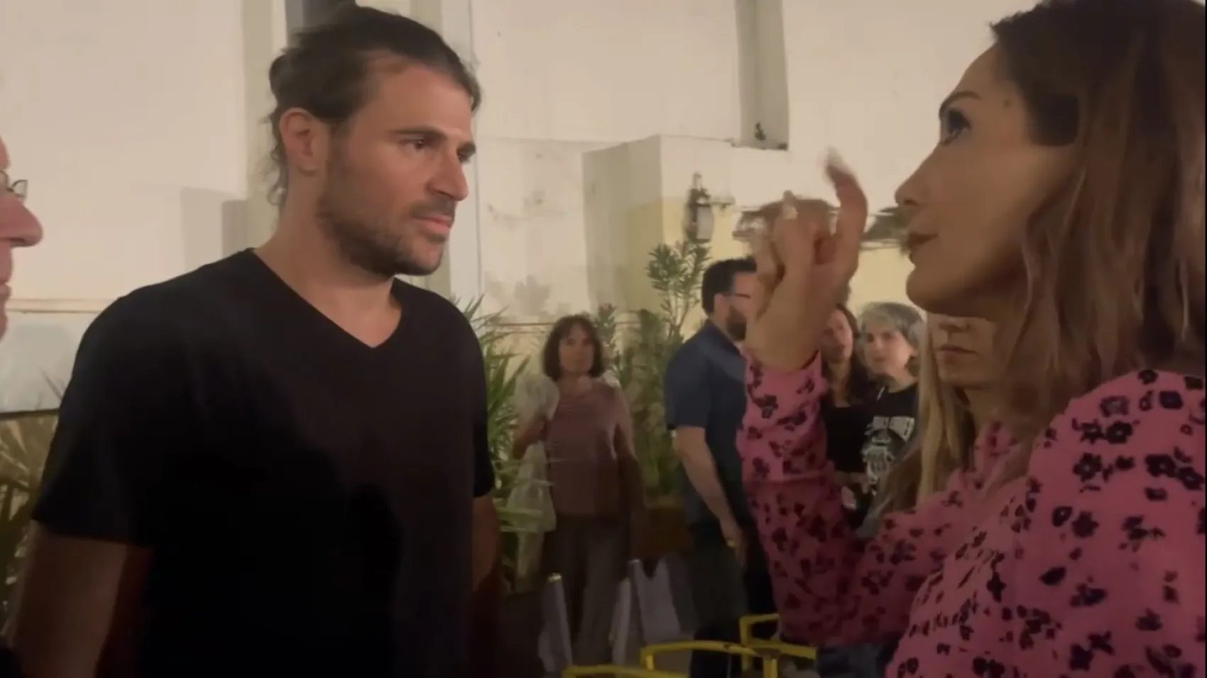 Η Δέσποινα με τον Ιάσονα Αποστολόπουλο στον ΒΟΞ